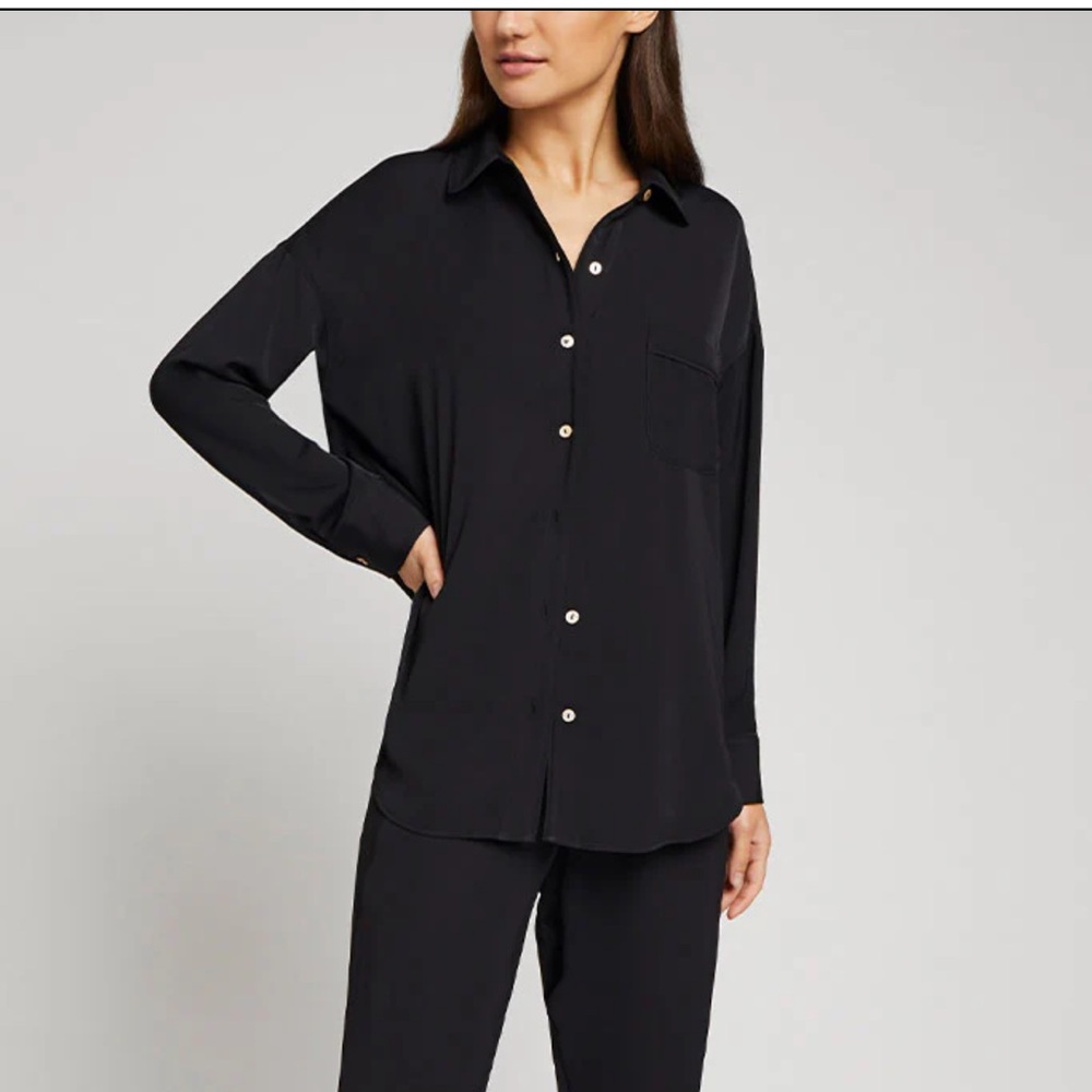 Negative Umderwear M/L Black Supreme button up shirt